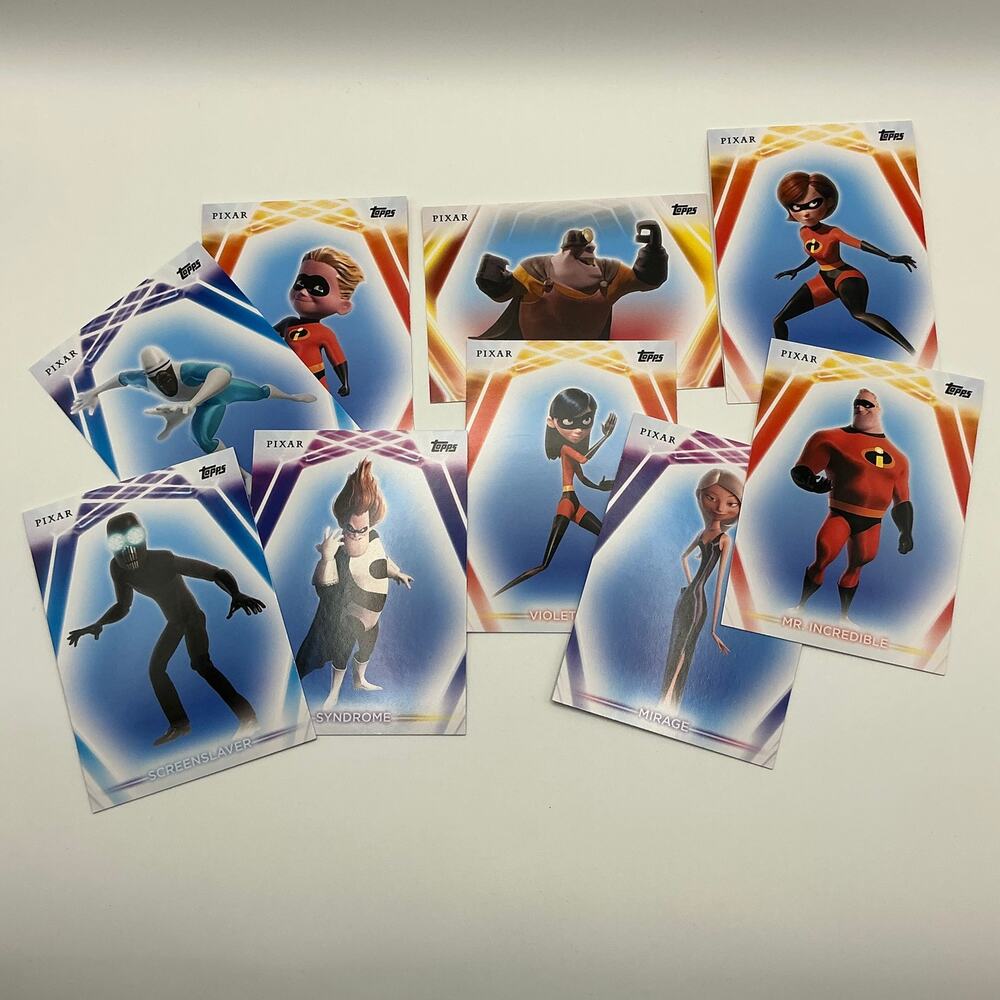 Topps Disney Pixar Incredibles Card Lot Foils Inserts Chrome - Picture 8 of 8